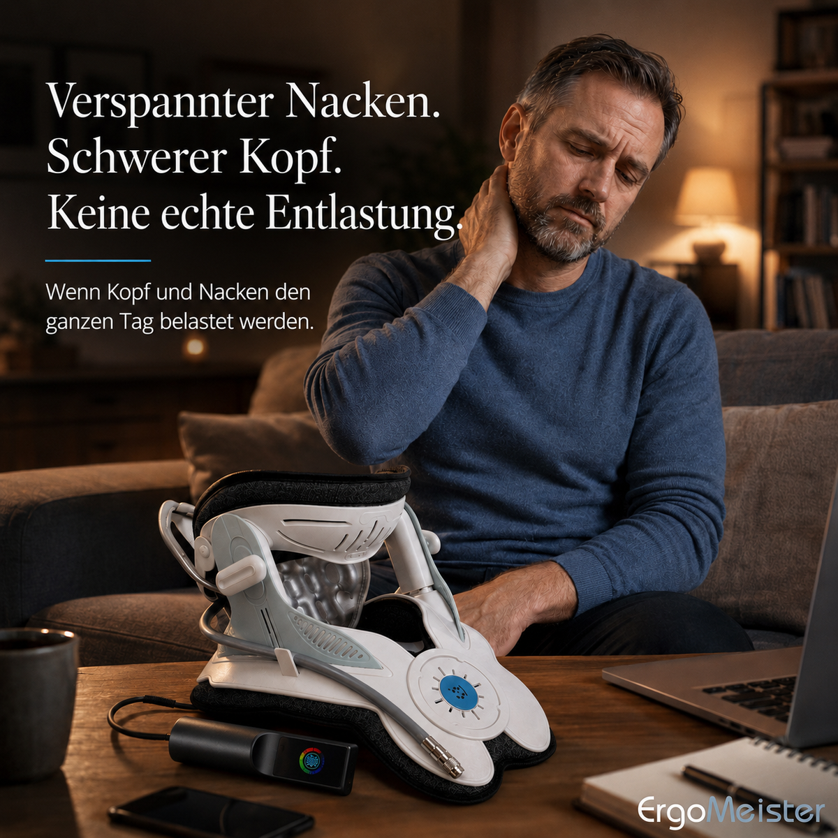Verspannter Nacken. Schwerer Kopf. Keine echte Entlastung.