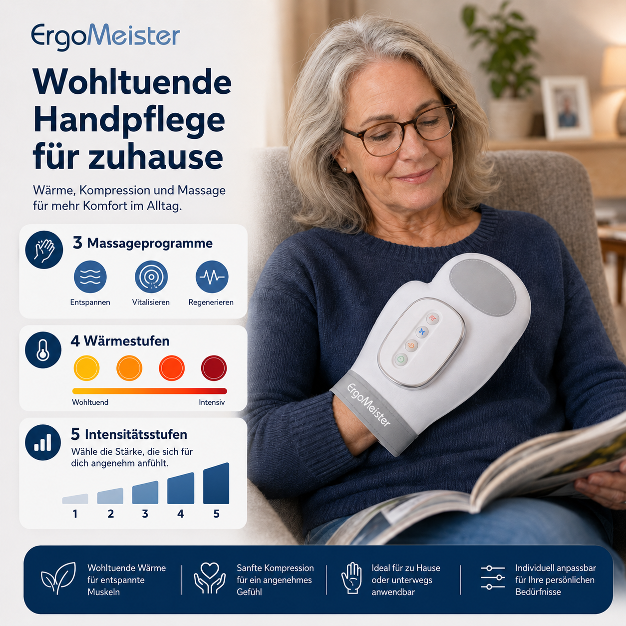 ErgoMeister™ Handmassagegerät – mehr Leichtigkeit für müde Hände