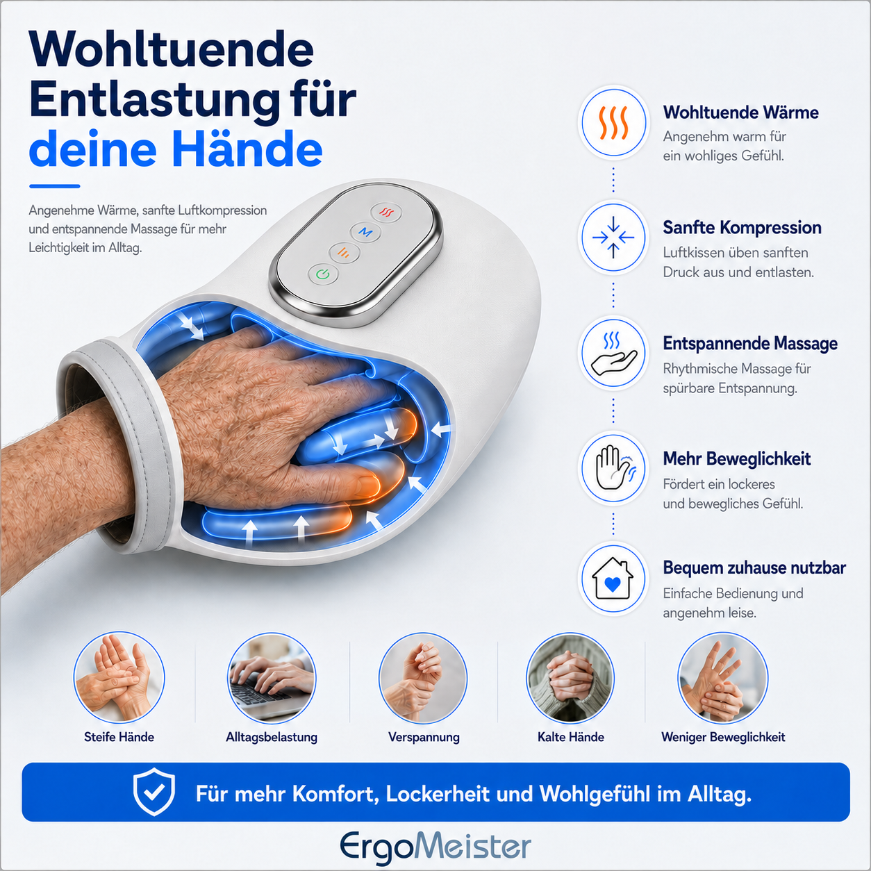 ErgoMeister™ Handmassagegerät – mehr Leichtigkeit für müde Hände